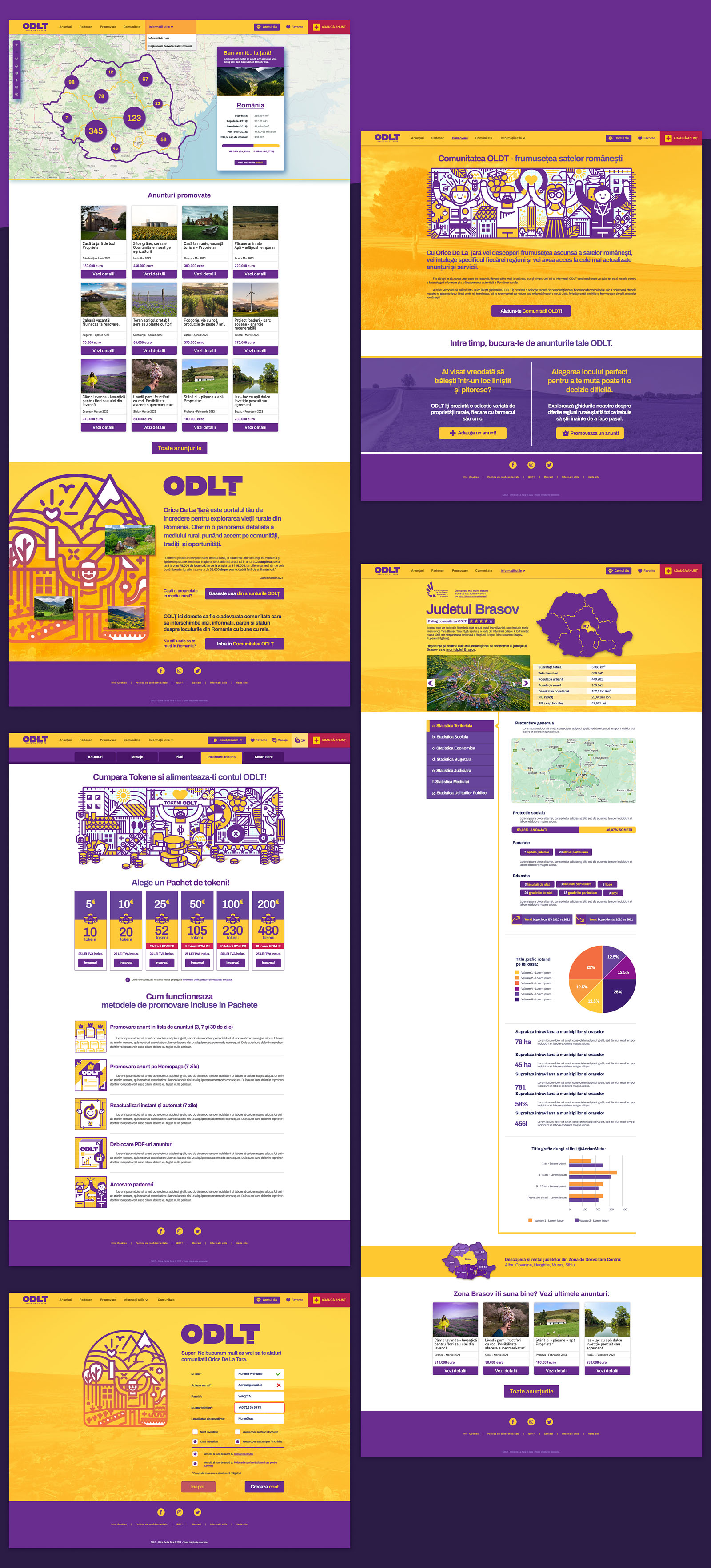 Orice de la tara - branding + website design + animation promo + custom illustrations